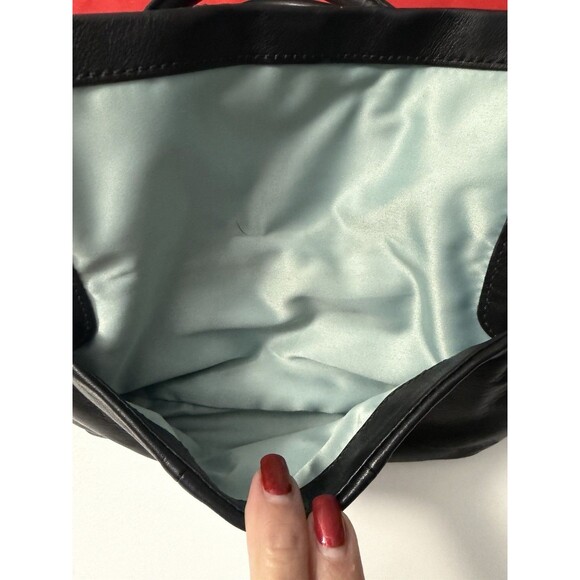 Coach KRISTIN Leather Satchel Handbag Double Strap & Zipper D1093-14782 Dust Bag - Picture 14 of 16